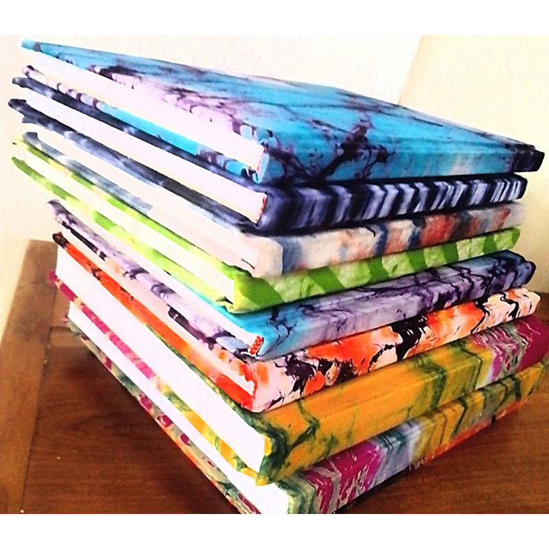 Note-Book en couverture pagne batik